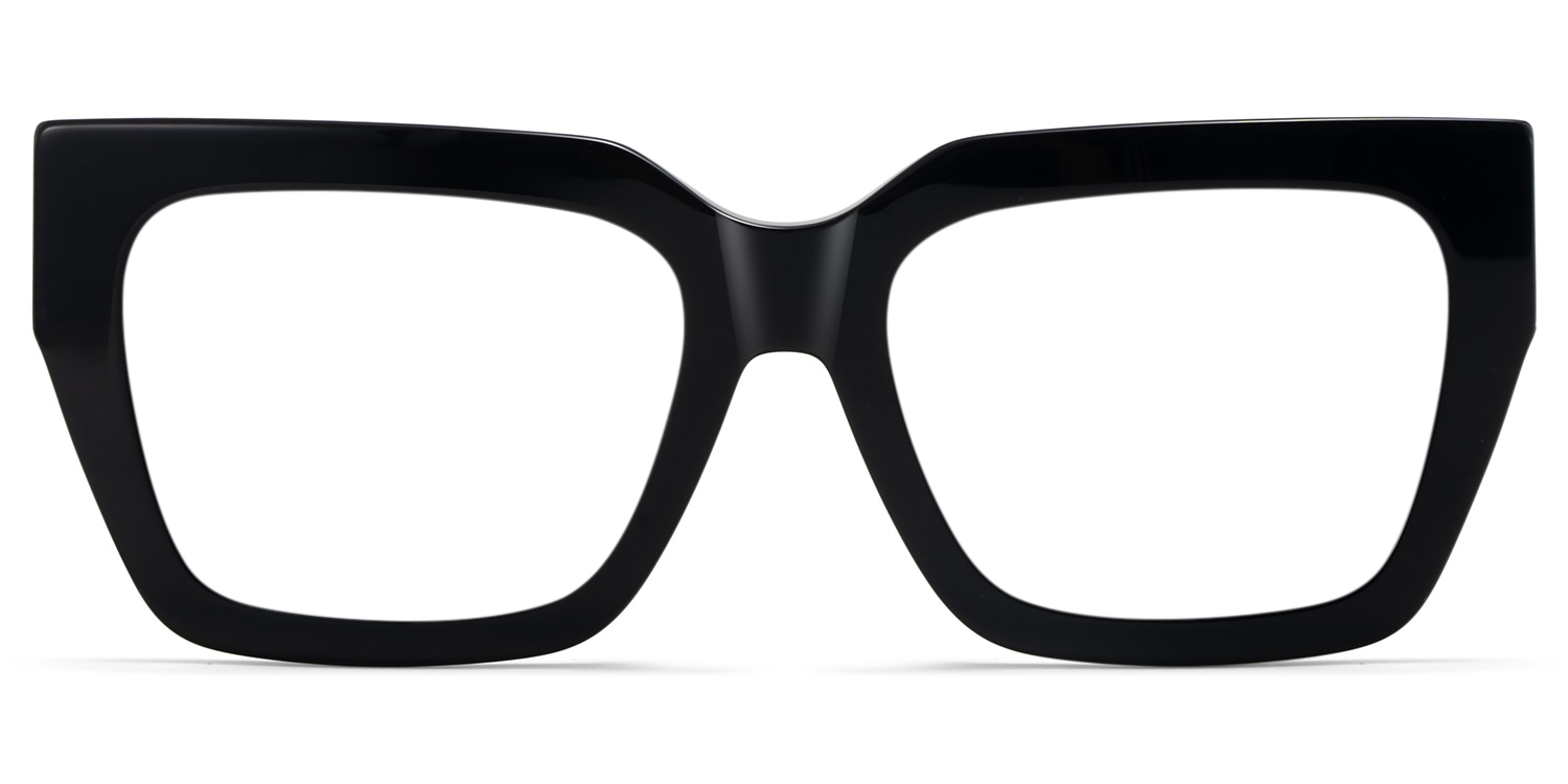 Maddox Black Frame Glasses with Square Frame Online | ZEELOOL