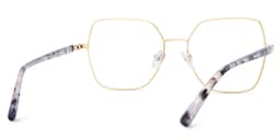 Billie Geometric Gold Glasses4
