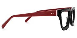 Kady Rectangle Black Glasses4