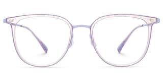 Gilliane Round Purple Glasses0