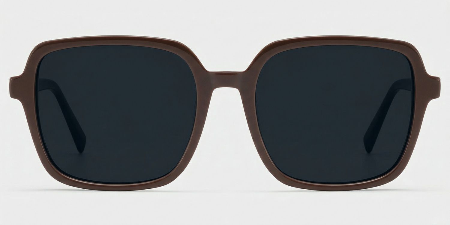 Kenneth Dark Brown Square Glasses for Ladies | ZEELOOL0