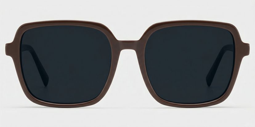 Kenneth Dark Brown Square Glasses