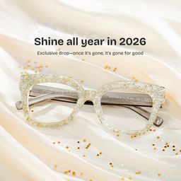 Renata Square Silver Glasses0