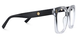 Ebony Square Black Crystal Glasses4