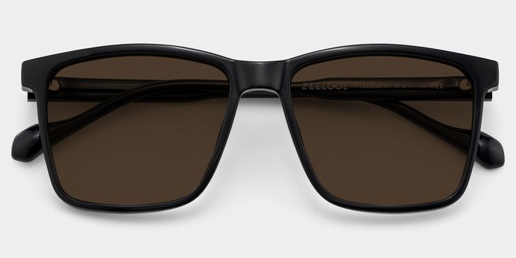 Burgos Black Square Sunglasses