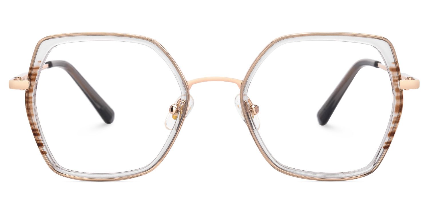 Geometric Nefisa Crystal Color Frame Glasses | Zeelool0