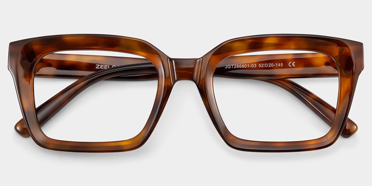 Marley Tortoise Eyeglasses with Rectangle Frames | ZEELOOL2
