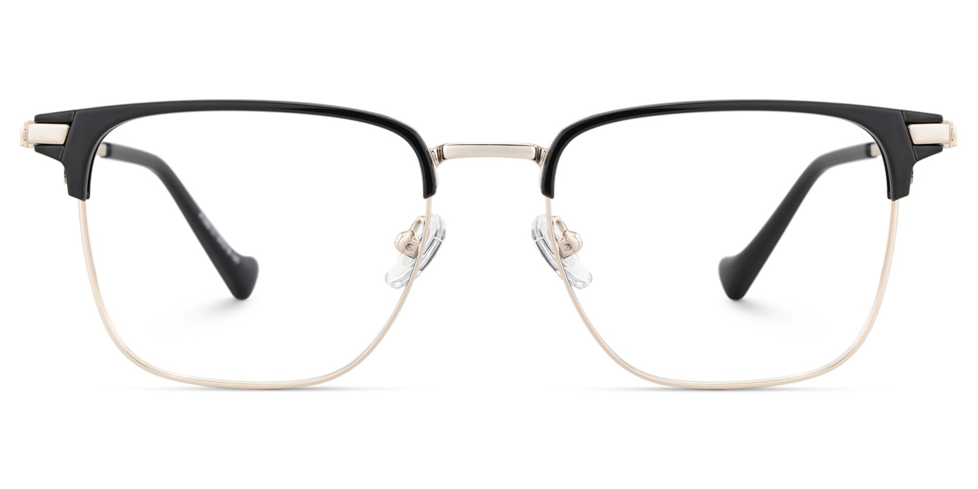 Owen Eyeglasses in Square Black Gold Frame | Zeelool1