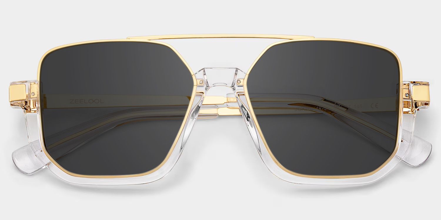 小物 GENTLEMOSTER gold frame sunglasses clear Oromiya Aviator Clear Frame Eyeglasses for Woman| ZEELOOL