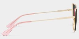 Tessa Cat-Eye Pink Gold Glasses3