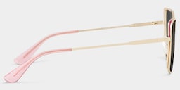Tessa Cat-Eye Pink Gold Glasses3