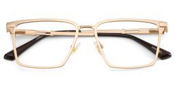 Finn Rectangle Gold Glasses2