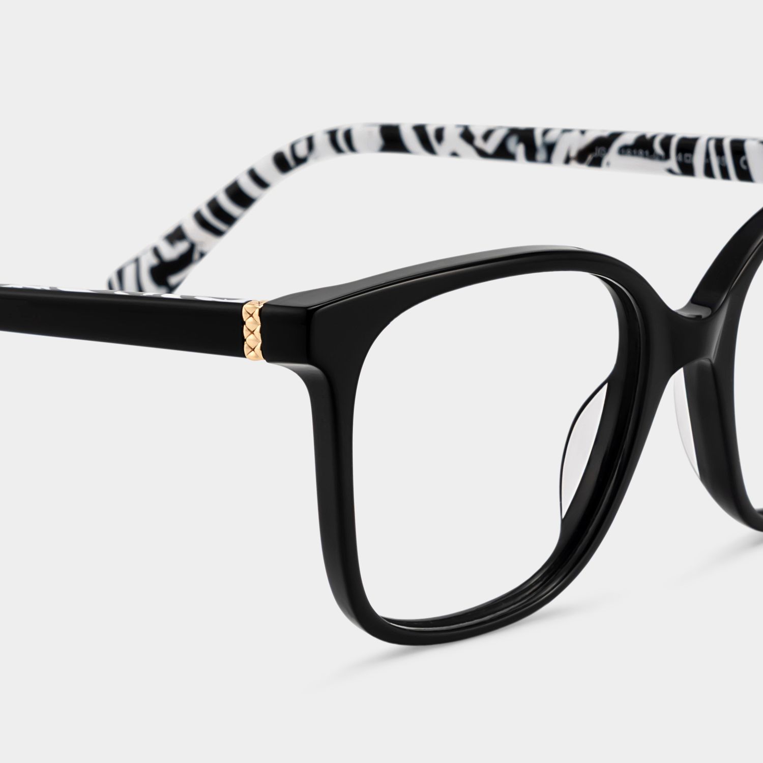 Affordable Caroline Thin Black Square Frames Glasses | ZEELOOL4