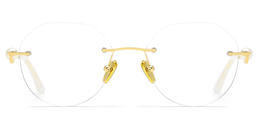 Wyatt Geometric Gold Glasses