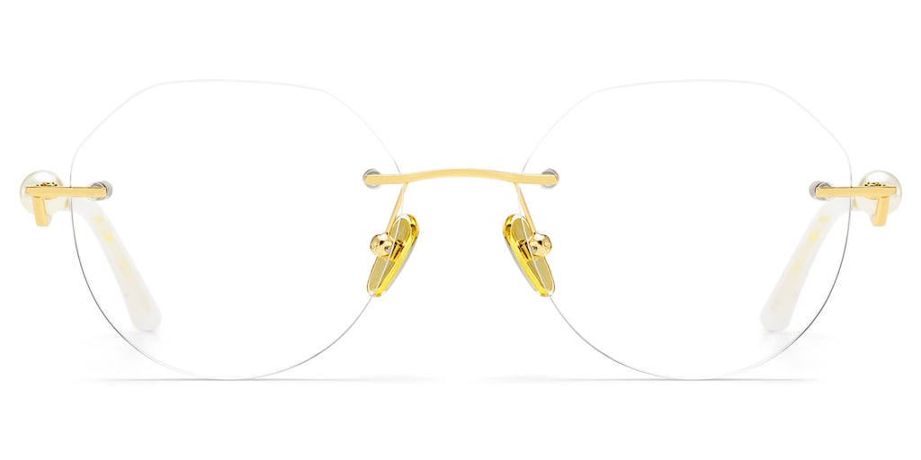 Wyatt Geometric Gold Glasses