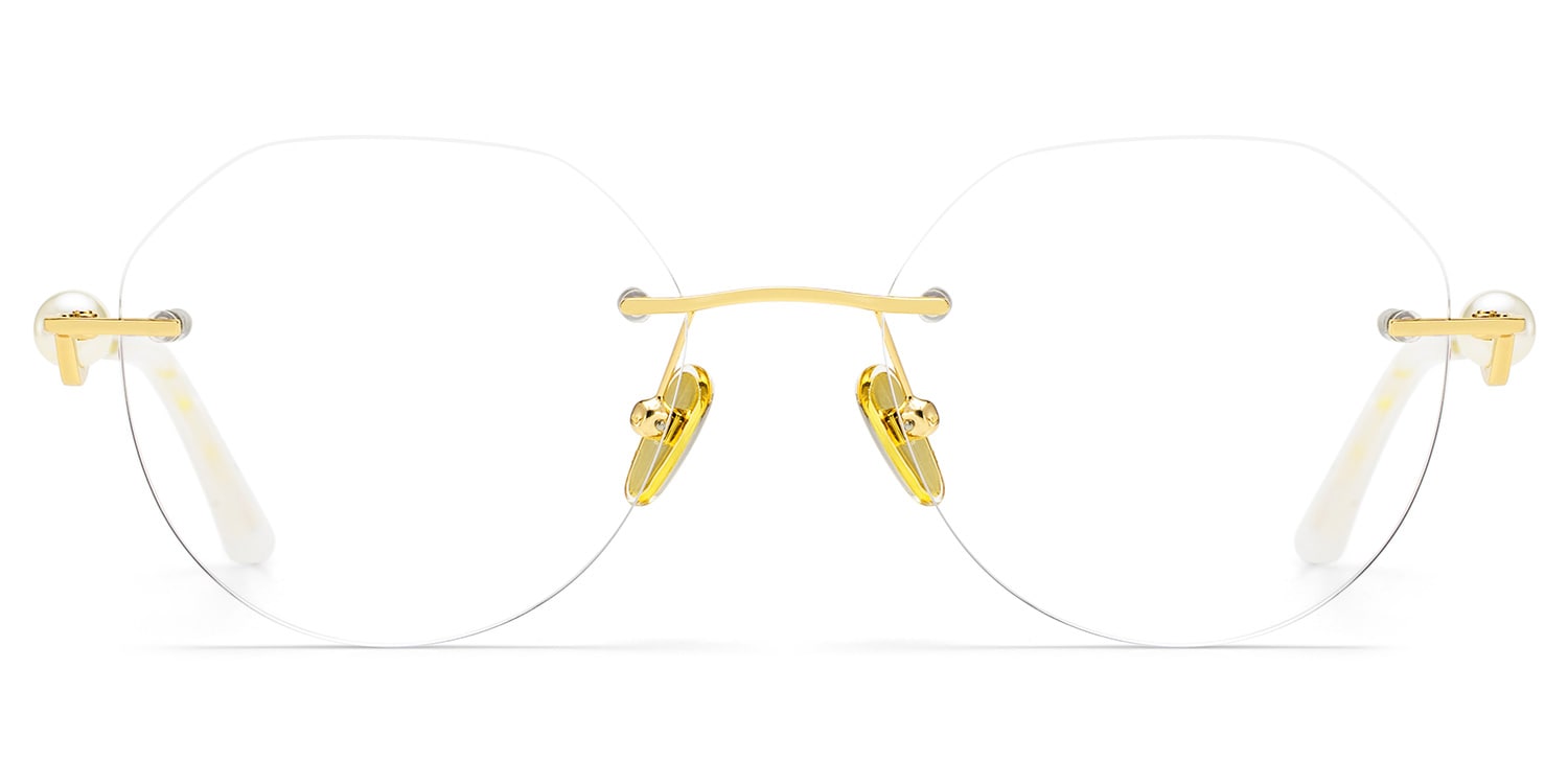 Wyatt Geometric Gold Glasses