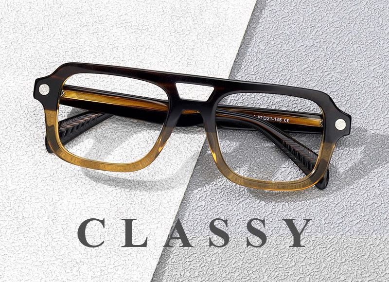 Acetate Ismail Eyeglasses, Ismail Aviator Glasses -Zeelool Glasses4