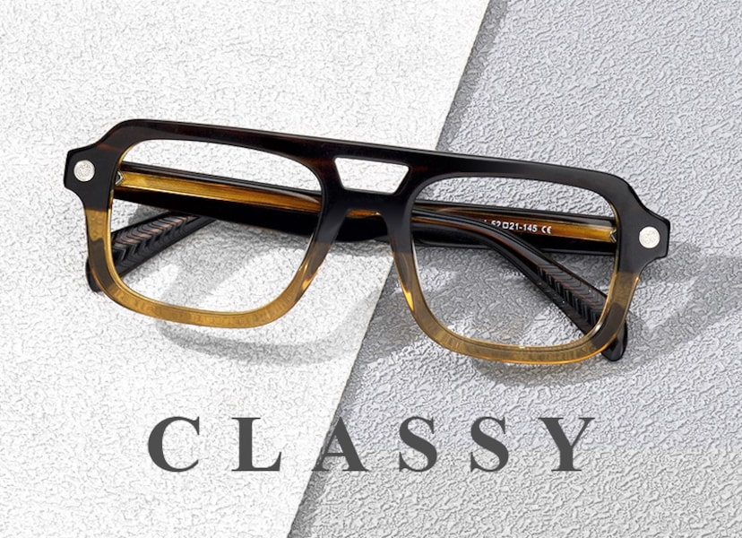 Ismail Aviator Two-Tone Glasses