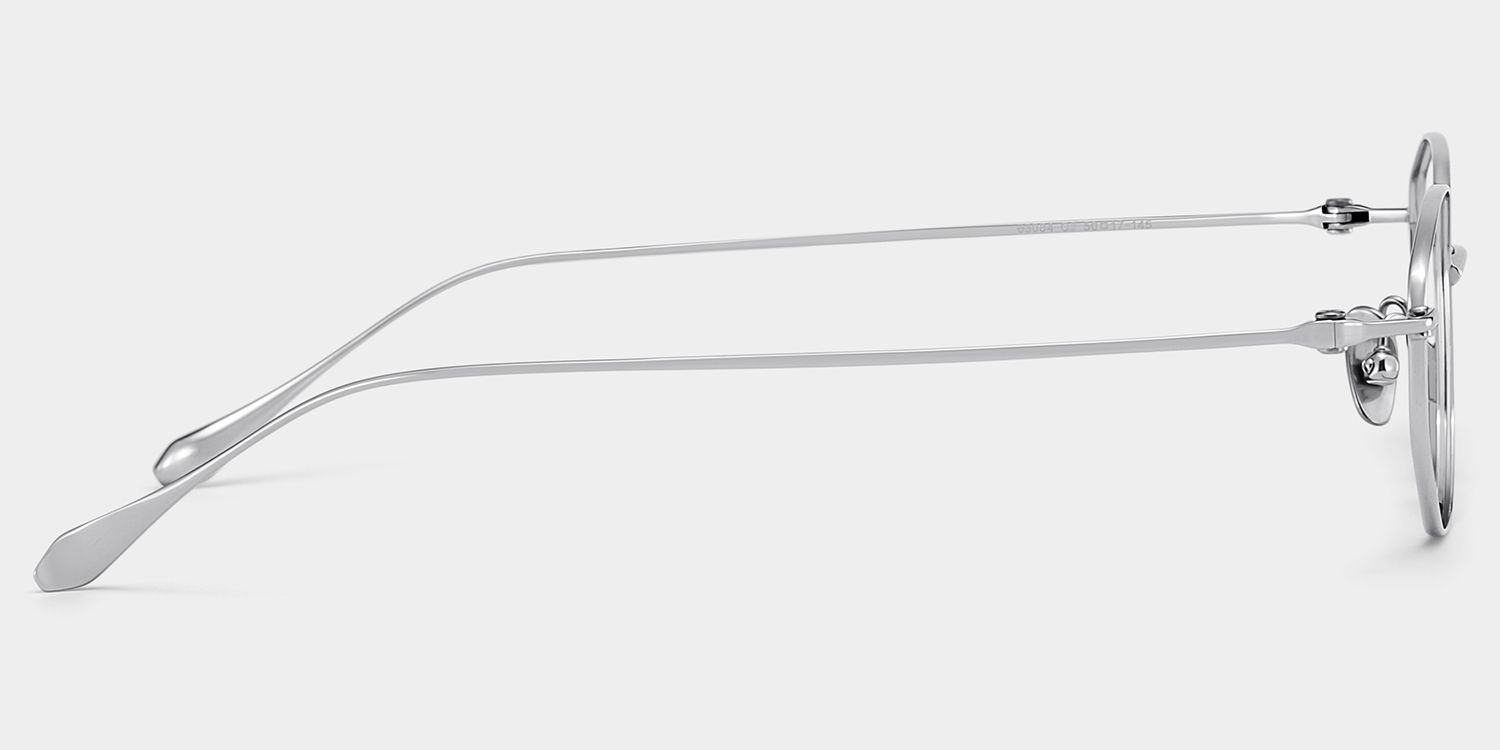 Everett Silver Frame Glasses with Geometric Frame Online |  ZEELOOL7