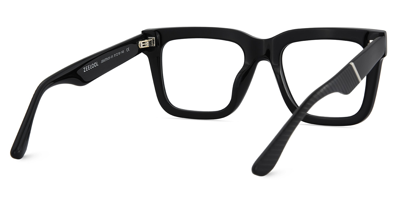 Redina Square Black Glasses5