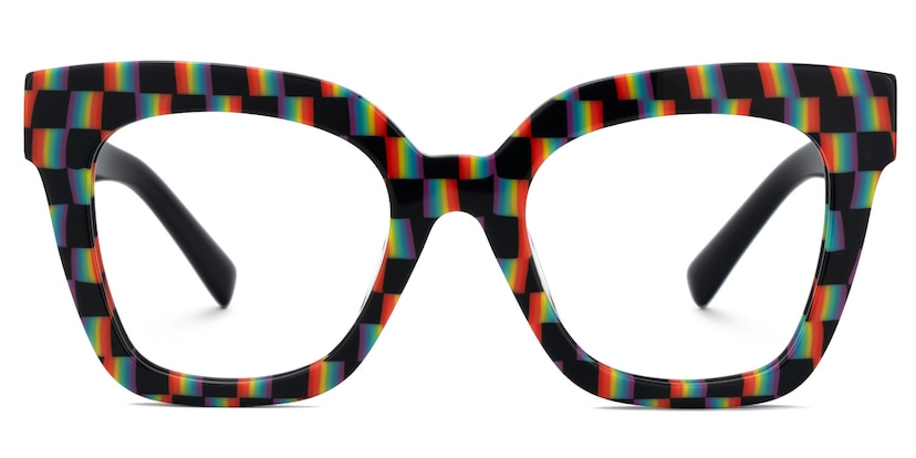 Malcolm Square Checkered Glasses