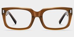 Fayssel Brown Rectangle Glasses1