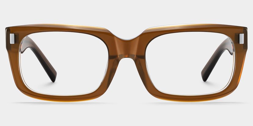 Fayssel Brown Rectangle Glasses