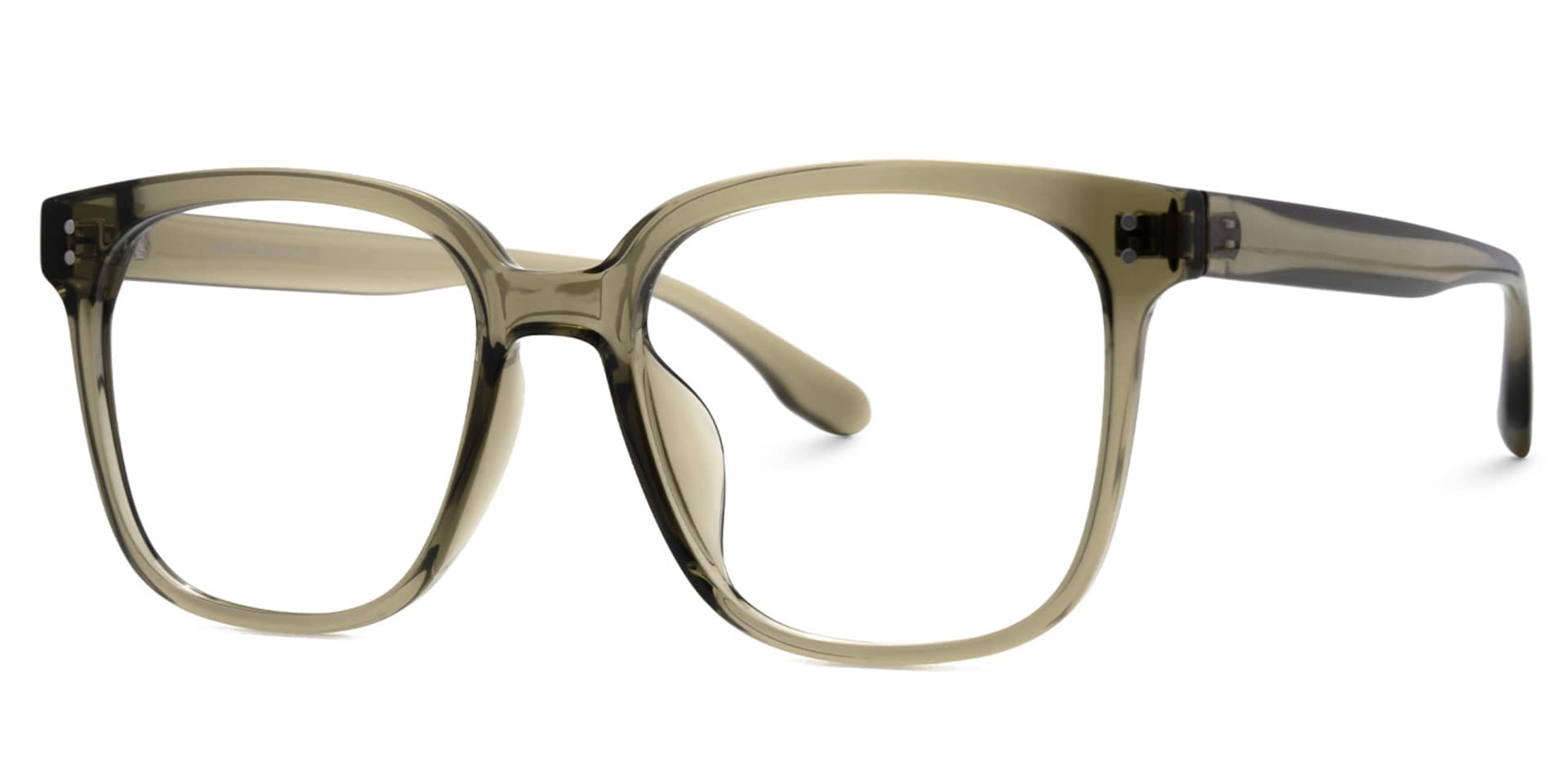 Oglesby Square Blue Light Blocking Glasses Matte Green Frame1