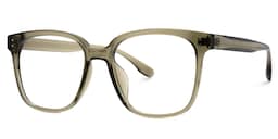 Oglesby Square Brown Green Glasses1