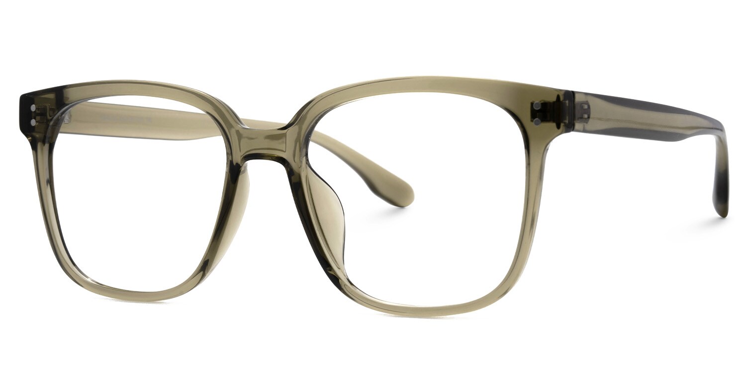 Oglesby Square Blue Light Blocking Glasses Matte Green Frame