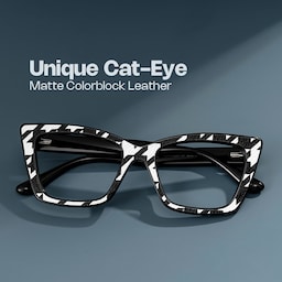 Mcnatt Cateye Black White Glasses0