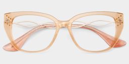 Alma Butterfly Beige Glasses2