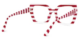 Pavia Butterfly Red Striped Glasses3