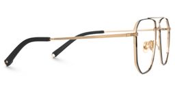 Aqua Aviator Black Gold Glasses2