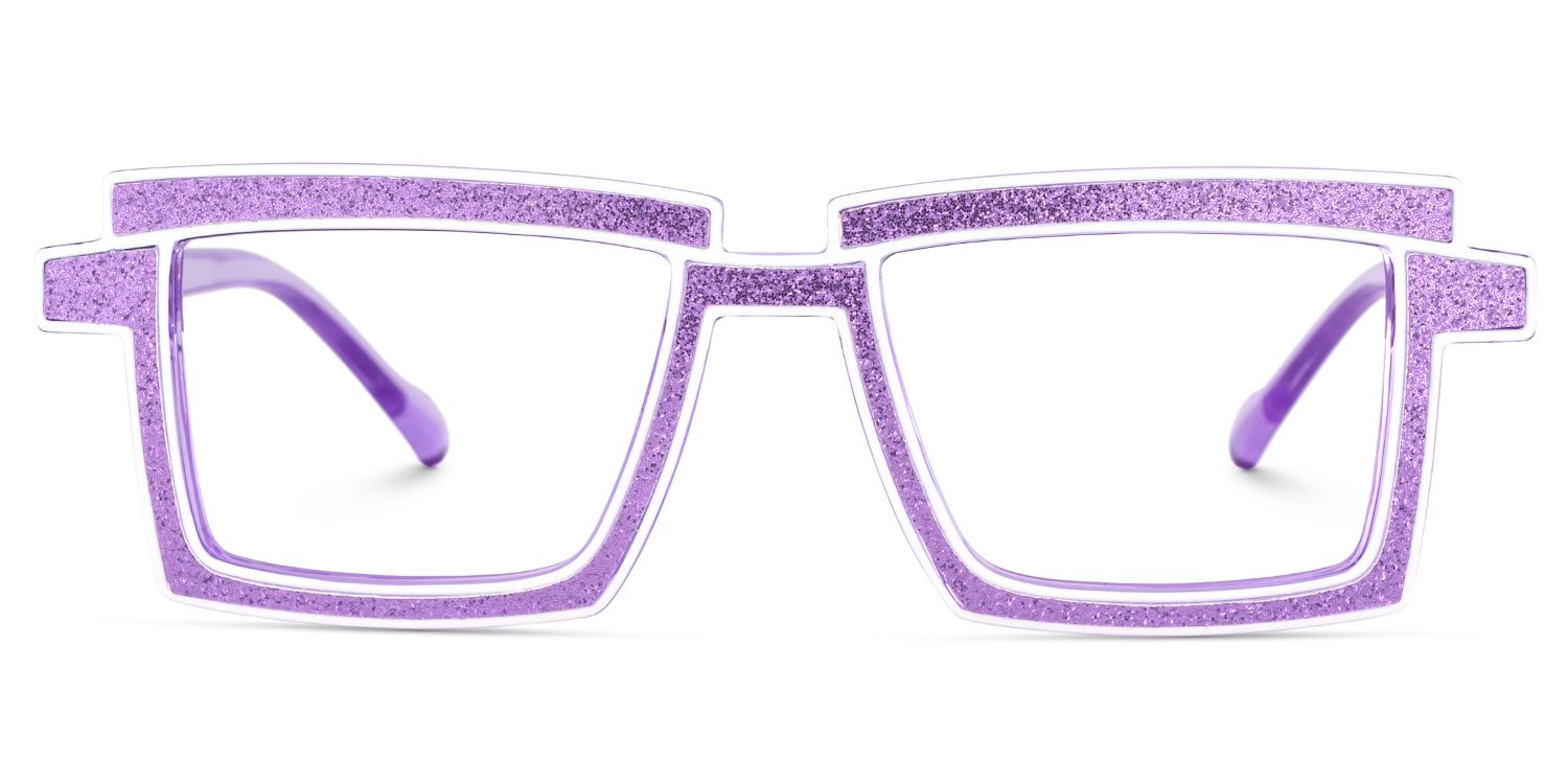Zephyr Lavender Glasses Frames in Cyberpunk Style Eyeglasses1
