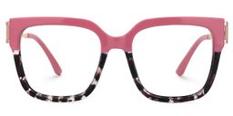 Juany Square Pink Glasses0