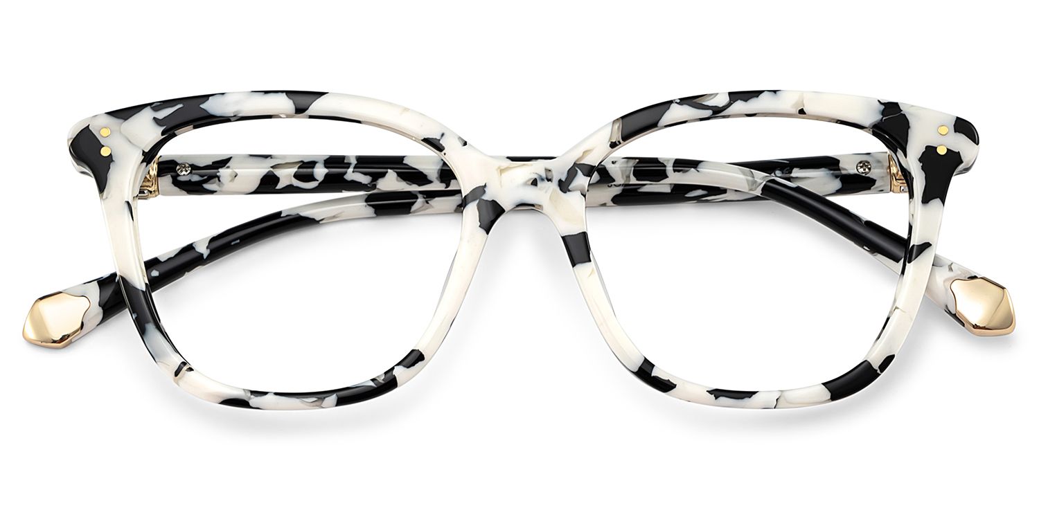 Square Cow Eyeglasses- Miles Acetate Frame Glasses3