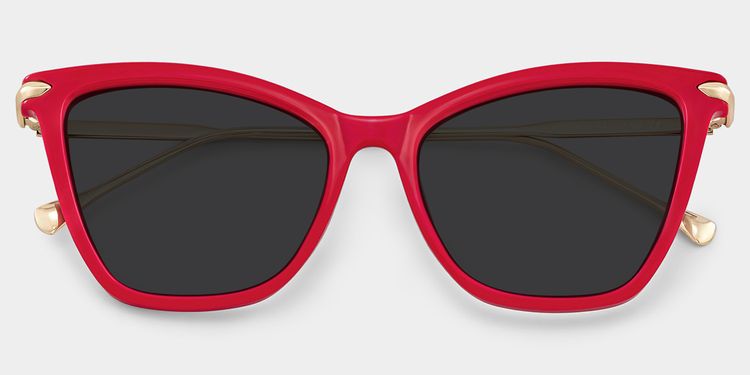 Hilary Red Butterfly Sunglasses