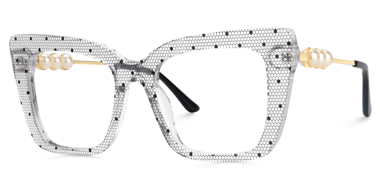 Monalisa Square Pattern Glasses3