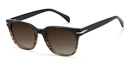 Rocco Rectangle Brown Frame Polarized Sunglasses2