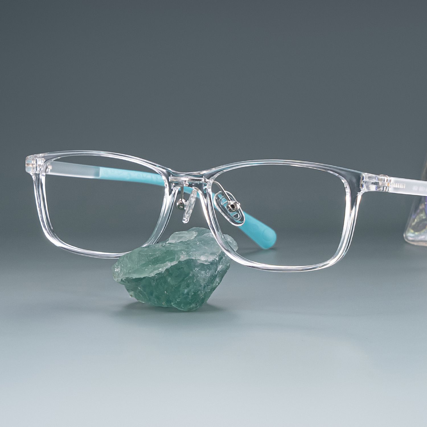 Kids Rectangle Normile Glasses with Cute Style -Zeelool0