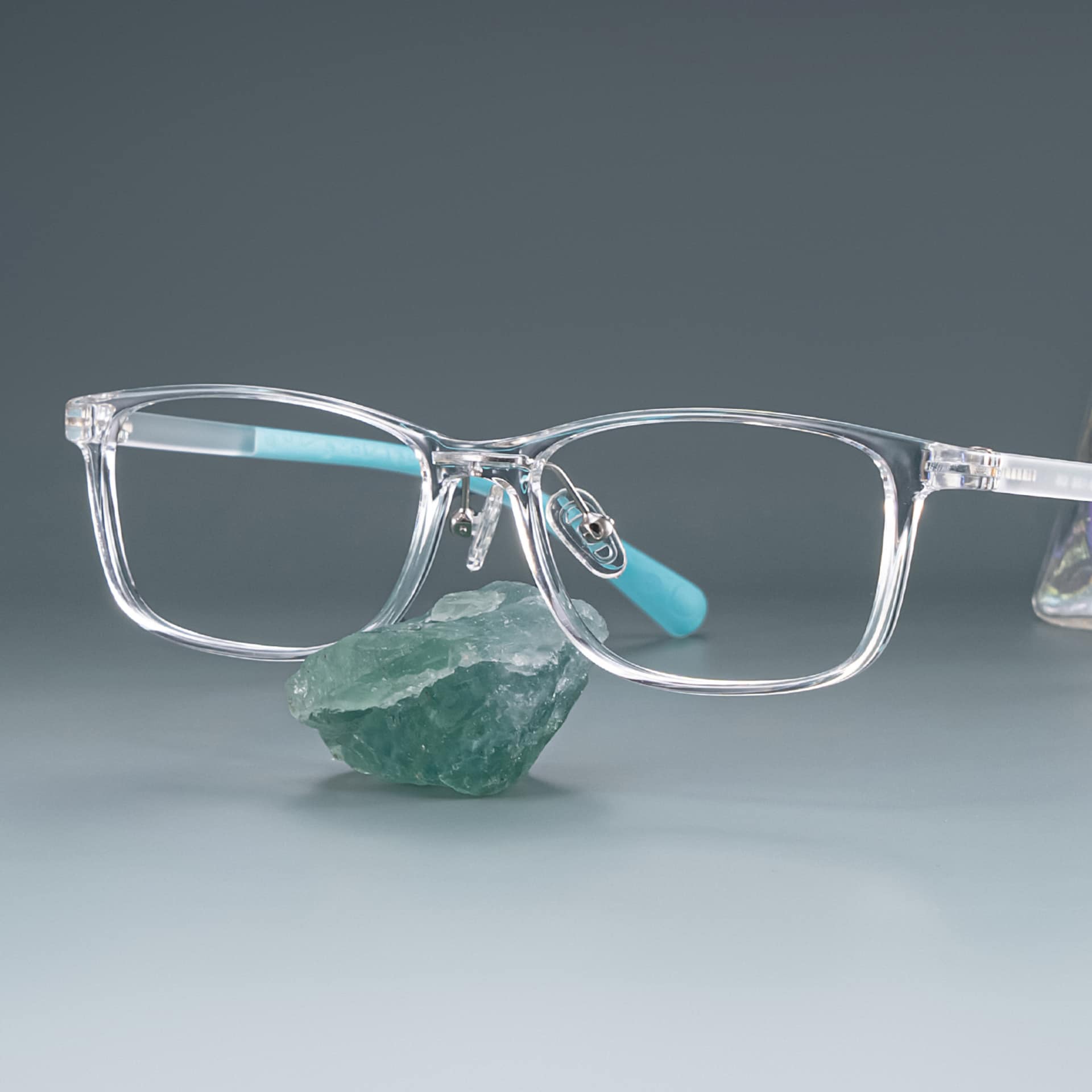 Kids Rectangle Normile Glasses with Cute Style -Zeelool0