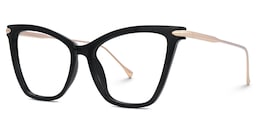 Hilary Butterfly Black Glasses1