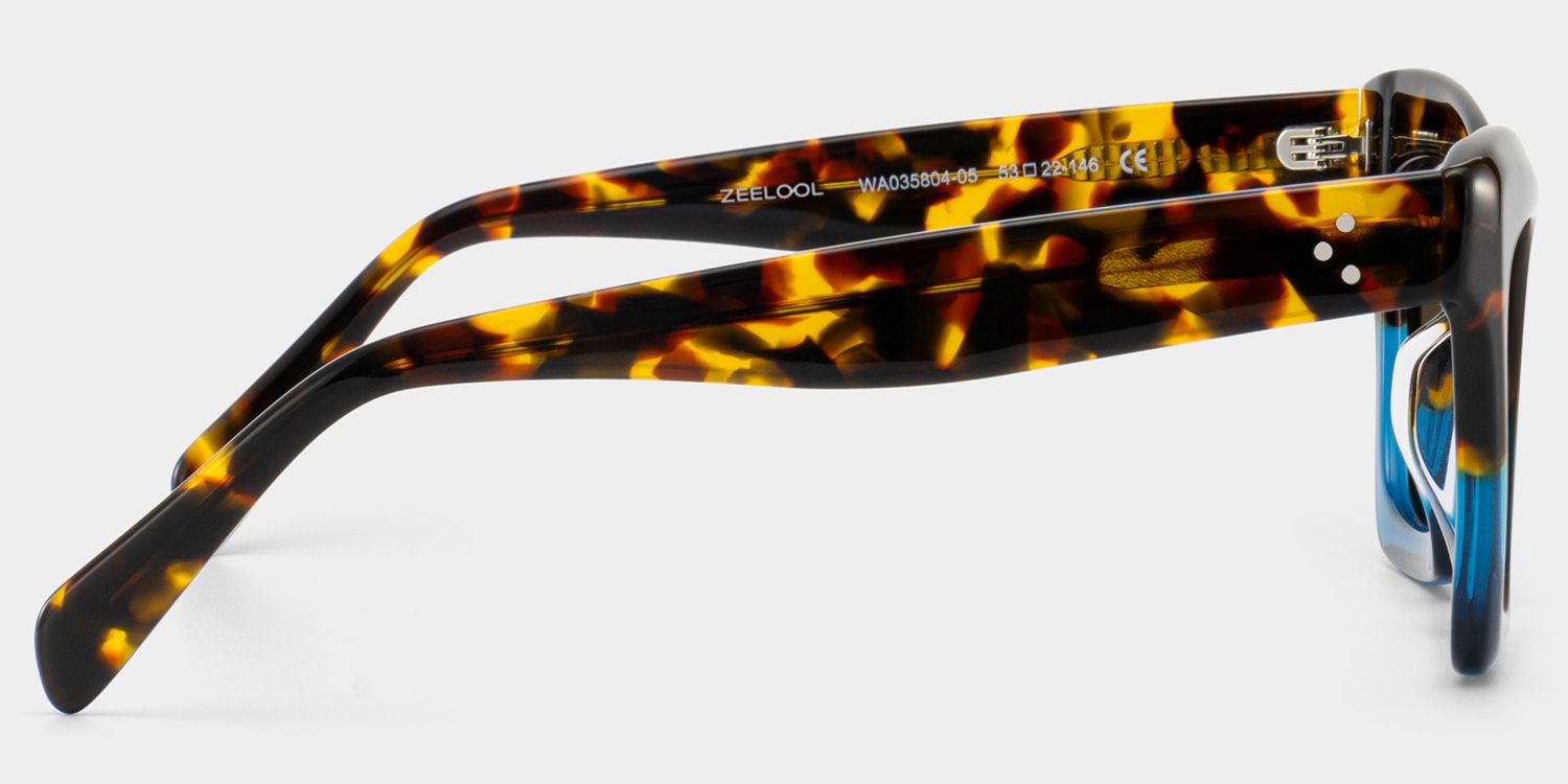 Benitez Rectangle Blue Sunglasses for Women & Men | ZEELOOL3
