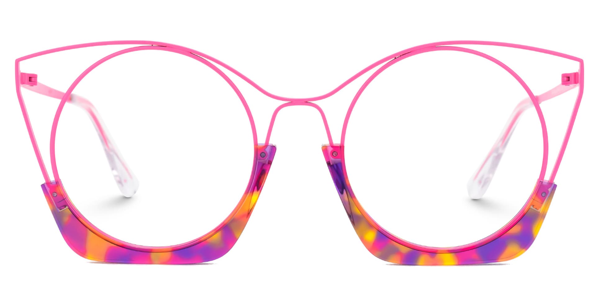 Designer Barbara Barbie Pink Round Frame Glasses0