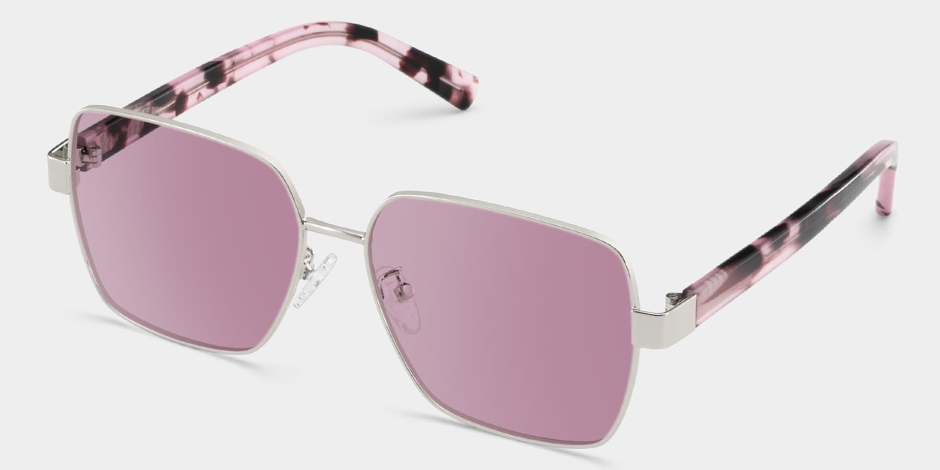 Sahara purple Frame Polarized Sunglasses with square Style Online | ZEELOOL2