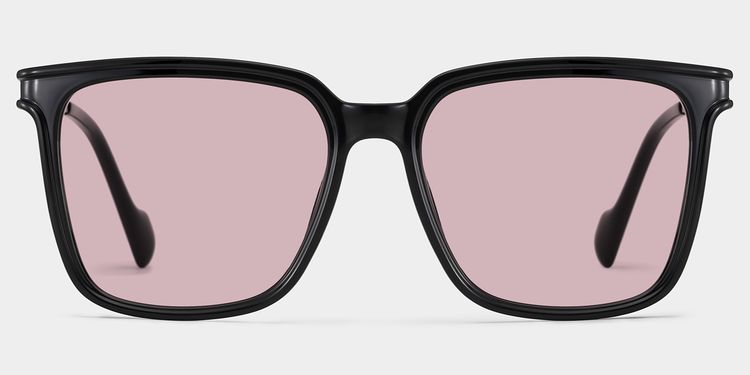 Zeyna Black Square Sunglasses