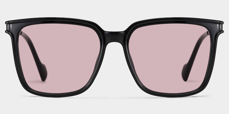 Zeyna Square Black Sunglasses