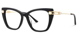 Victor Black Cat eye Glasses4