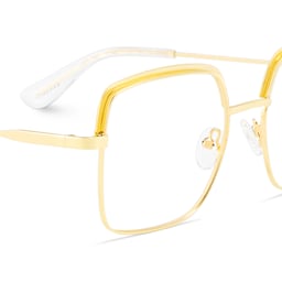 Karan Square Gold Glasses4